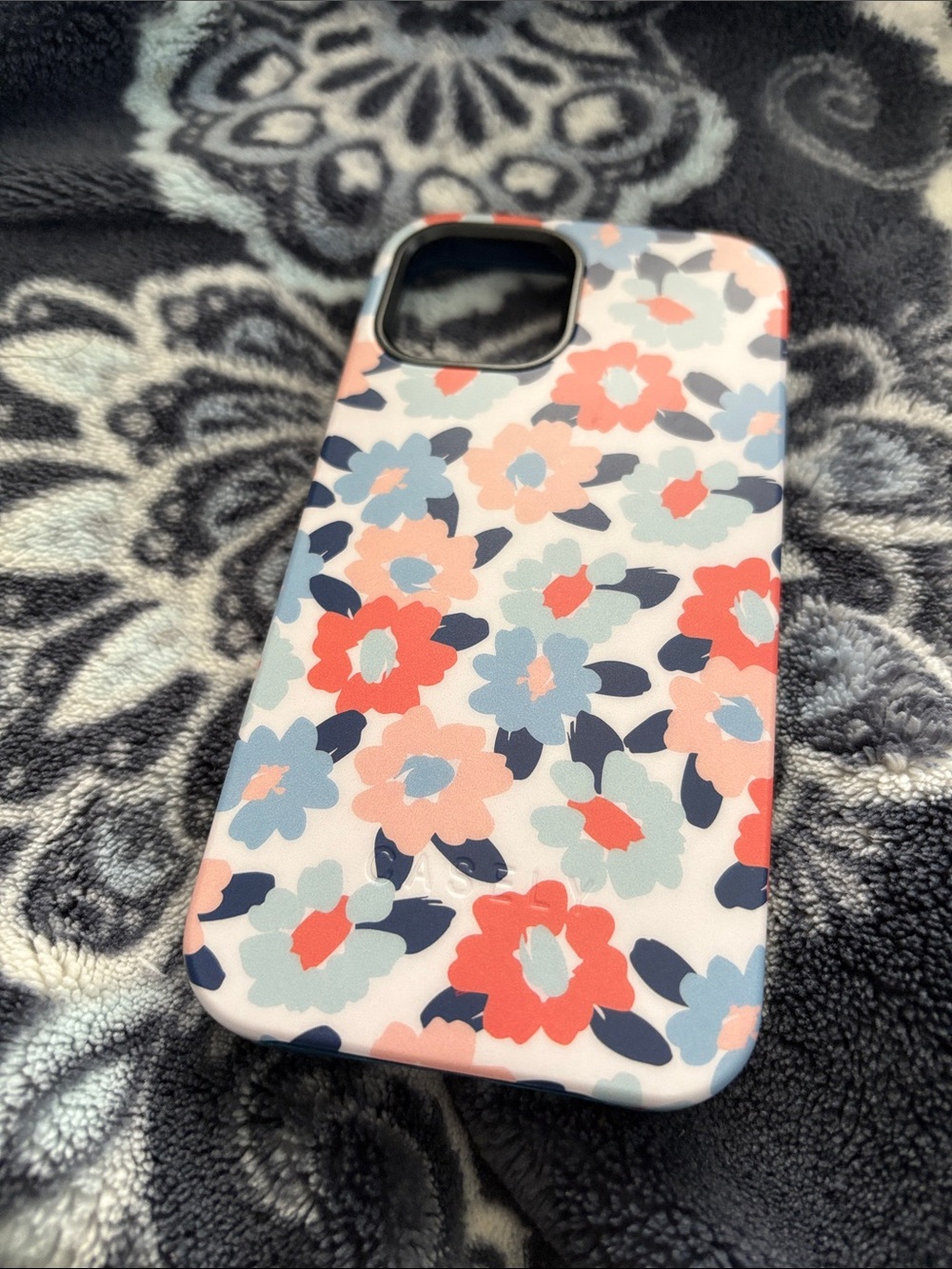 Floral Protective Phone Case -  Casely, Pink & Blue
